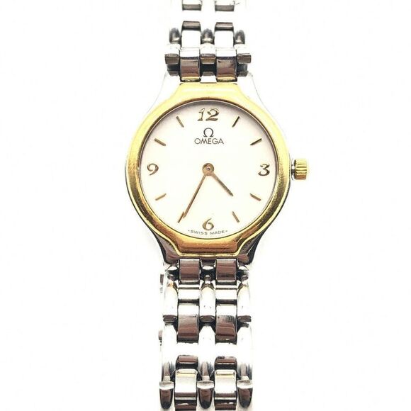 Auth Omega De Ville Symbol Gold Stainless Steel Ladies Watch - Picture 1 of 11